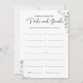 新郎新婦のブライダルシャワー 招待状 (正面)