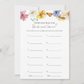 新郎新婦のブライダルシャワー 招待状 (正面)