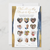 新郎新婦のブライダルシャワー 招待状 (正面)