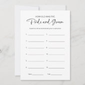 新郎新婦のブライダルシャワー 招待状 (正面)