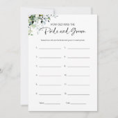 新郎新婦のブライダルシャワー 招待状 (正面)