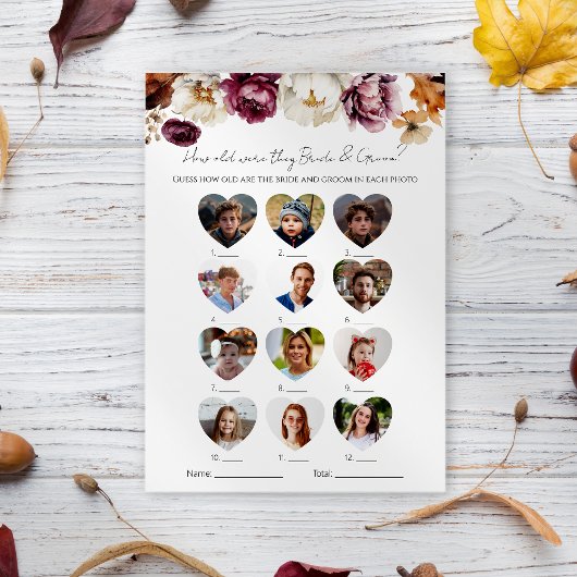 新郎新婦のブライダルシャワー 招待状