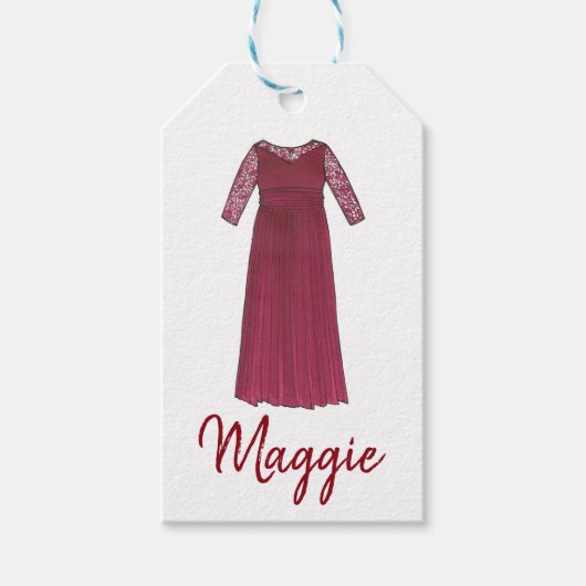 新郎新婦のマザーウェディングパーティーガウン ギフトタグ (正面)