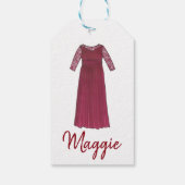 新郎新婦のマザーウェディングパーティーガウン ギフトタグ (裏面)