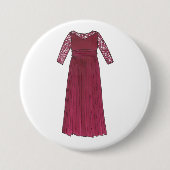 新郎新婦のマザーウェディングパーティーガウン 缶バッジ (正面)