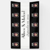 新郎新婦のメーソンジャーはあなたの色を選びます 横断幕 (縦)