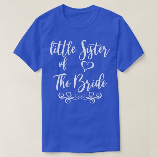新郎新婦のリトル・シスター結婚・マッチング Tシャツ (デザイン正面)