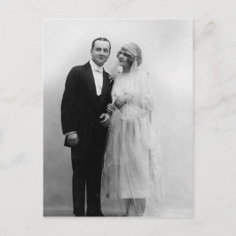新郎新婦のヴィンテージウェディング ポストカード
