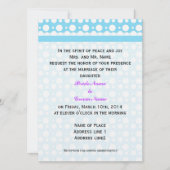 新郎新婦の両親からの結婚式招待状。 招待状 (正面)