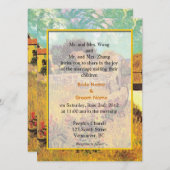 新郎新婦の両親からの結婚式招待状。 招待状 (正面/裏面)