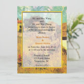 新郎新婦の両親からの結婚式招待状。 招待状 (スタンド正面)