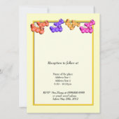 新郎新婦の両親からの結婚式招待状 招待状 (裏面)