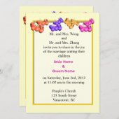 新郎新婦の両親からの結婚式招待状 招待状 (正面/裏面)