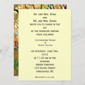 新郎新婦の両親の招待 招待状 (正面/裏面)