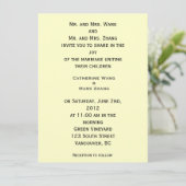 新郎新婦の両親の招待 招待状 (スタンド正面)