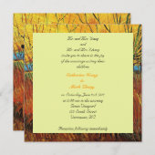 新郎新婦の両親の招結婚待 招待状 (正面/裏面)