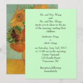 新郎新婦の両親の招結婚待 招待状 (正面/裏面)