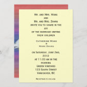 新郎新婦の両親の招結婚待 招待状 (正面/裏面)