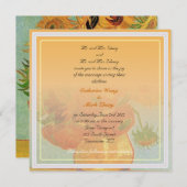 新郎新婦の両親の招結婚待 招待状 (正面/裏面)