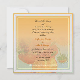 新郎新婦の両親の招結婚待 招待状