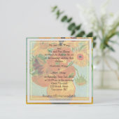 新郎新婦の両親の招結婚待 招待状 (スタンド正面)