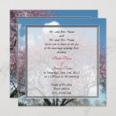 新郎新婦の両親結婚式招待状 招待状 (正面/裏面)