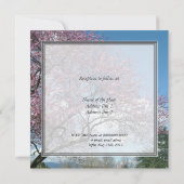 新郎新婦の両親結婚式招待状 招待状 (裏面)