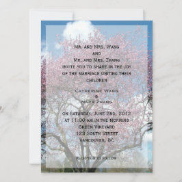 新郎新婦の両親結婚式招待状 招待状