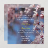 新郎新婦の両親結婚式招待状 招待状 (正面/裏面)