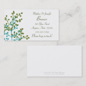 新郎新婦の個人情連絡報カード コーリングカード (正面/裏面)