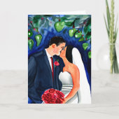 新郎新婦の個人設定おめでとうございます カード (正面)