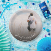 新郎新婦の写真を結婚作成する ペーパープレート (パーティー)