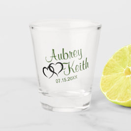 新郎新婦の名前を付けたKeepsake Shotglass ショットグラス