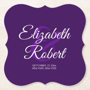 新郎新婦の名前を作る ペーパーコースター