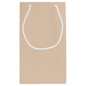 新郎新婦の名前結婚とデート スモールペーパーバッグ (裏面)