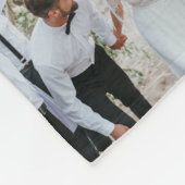 新郎新婦の名前16-Photo Collage結婚's Gift フリースブランケット (角)