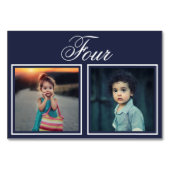 新郎新婦の年齢エレガントカスタムカラーテーブル番号 テーブルナンバー (正面)