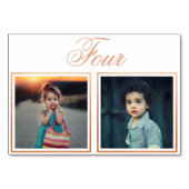 新郎新婦の年齢エレガントバラ金ゴールドテーブル番号 テーブルナンバー (正面)