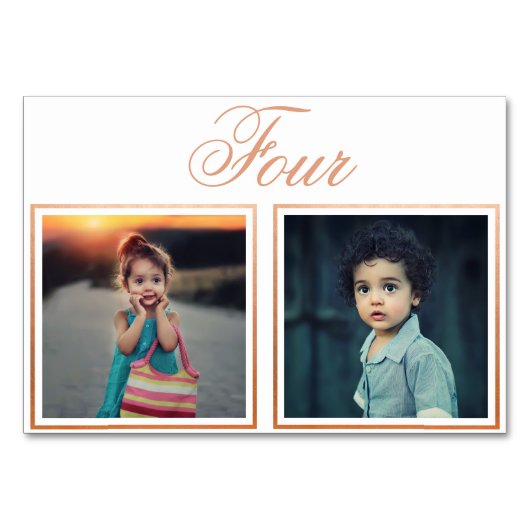 新郎新婦の年齢エレガントバラ金ゴールドテーブル番号 テーブルナンバー (正面)