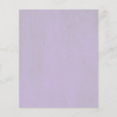 新郎新婦の年齢 – 紫のフローラ (裏面)