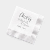 新郎新婦の応援結婚 箔ナプキン (左)