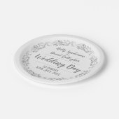 新郎新婦の披露宴 ペーパープレート (アングル)