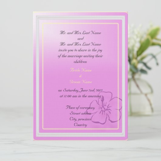 新郎新婦の招待 招待状 (スタンド正面)