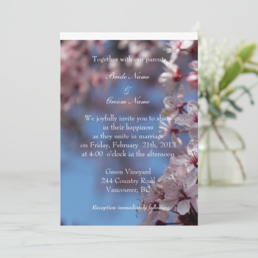 新郎新婦の招待 招待状 (スタンド正面)