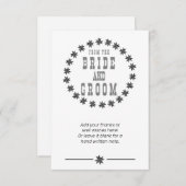 新郎新婦の指名手配シリーズ サンキューカード (正面/裏面)