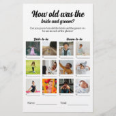 新郎新婦の推理ゲーム結婚は何歳だった チラシ (正面)