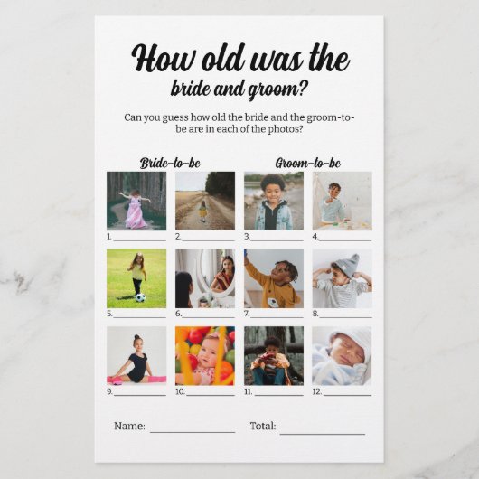 新郎新婦の推理ゲーム結婚は何歳だった チラシ (正面)