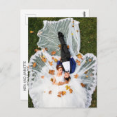 新郎新婦の日付を保存 ポストカード (正面/裏面)