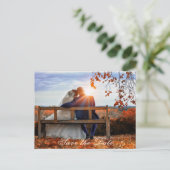 新郎新婦の日付を保存 ポストカード (スタンド正面)