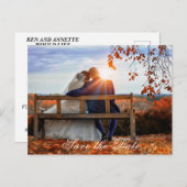 新郎新婦の日付を保存 ポストカード (正面/裏面)